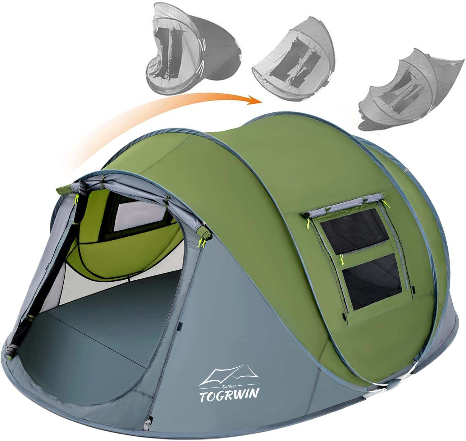 TORGWIN 4 Person Easy Pop -up -Zelt wasserdicht