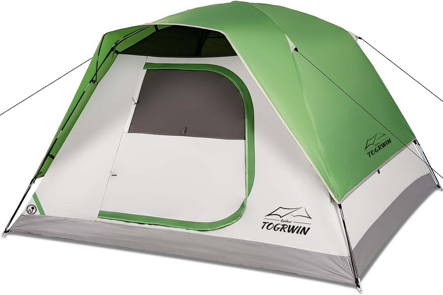 Torgwin Camping Zelt, 4 Personen Kuppelzelte zum Campen mit Regenfly