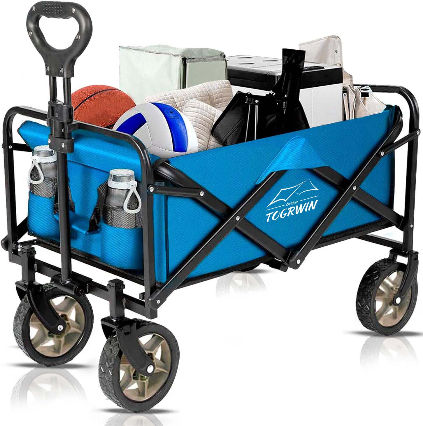 TORGWIN Collabsible Wagon Cart Heavy Duty mit Rädern faltbarem Versorgungsunternehmen Hochleistungen